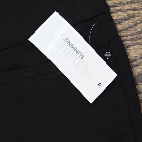 NWT Christopher and Banks Womens Cropped Stretch Pull On Pants Black 4 - Picture 3 of 7